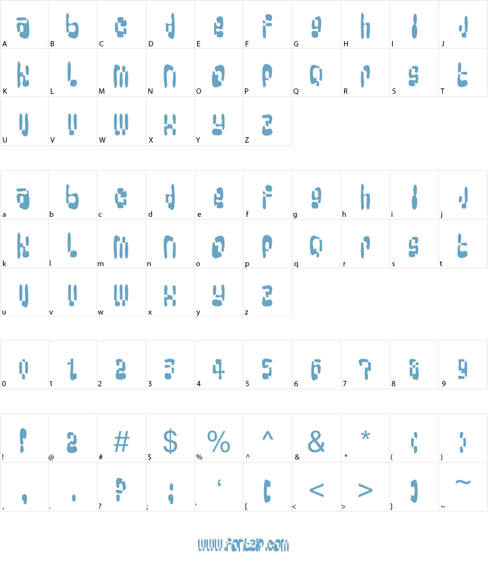 Big Loada Font Character